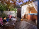 Stylish & Romantic Honey Hedge Cottage for 2 with Hot Tub in Lamorna Cove, Cornwall, England